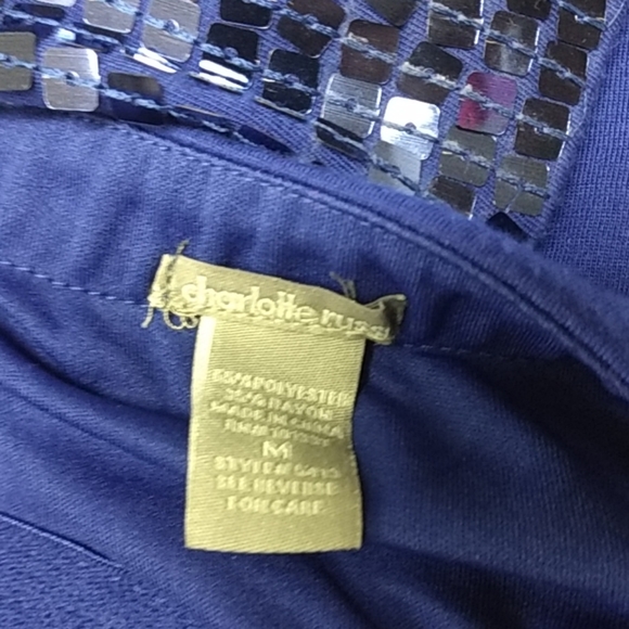 Charlotte Russe Sequin Tube Top Medium - Picture 5 of 5